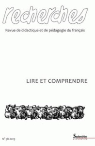 Recherches N° 58-2013 : Lire et comprendre - Mercier Catherine