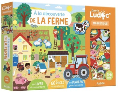 A la découverte de la ferme. Coffret avec 1 livre, de 60 pièces magnétiques et 1 plateau géant aim - Dudziuk Kasia ; Pifaretti Marion ; Potard Céline