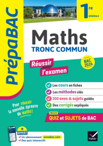 Maths tronc commun 1re générale. Edition 2026 - Abadie Michel ; Salmon Martine