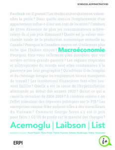 Macroéconomie - Acemoglu Daron ; Laibson David ; List John A.