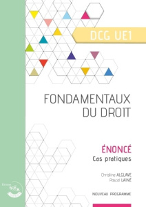 Fondamentaux du droit DCG UE1. Enoncé, Edition 2025-2026 - Alglave Christine ; Lainé Pascal