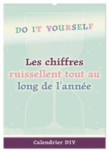 Les chiffres ruissellent tout au long de l'année (Calendrier mural 2026 DIN A2 horizontal), CALVENDO - - Bettina roth roth-design