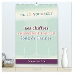 Les chiffres ruissellent tout au long de l'année (Calendrier mural 2026 DIN A2 horizontal) calendri - - Bettina roth roth-design