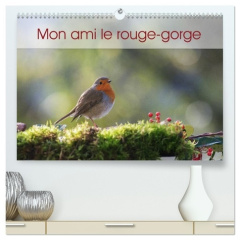Mon ami le rouge-gorge (Calendrier mural 2026 DIN A2 vertical) calendrier de bureau. Une année de l - Brosseau Matossy véronique