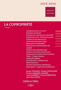 La copropriété. Edition 2025-2026 - Tomasin Daniel ; Capoulade Pierre ; Bayard-Jammes