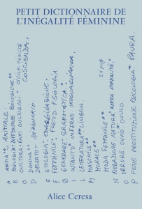 Petit dictionnaire de l'inégalité féminine - Ceresa Alice ; Crivelli Tatiana ; Weber Renato