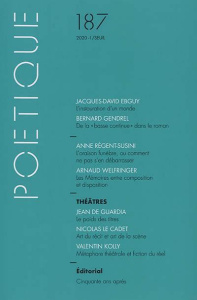 Poétique N° 187/2020-1 - Charles Michel