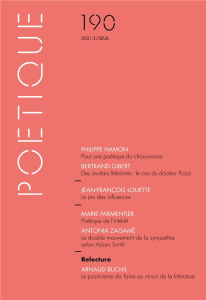 Poétique N° 190, 2021-2 - Charles Michel