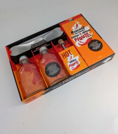 Réalisez vos propres huiles & sauces piquantes. Coffret avec 2 petites bouteilles en verre 1 press - COLLECTIF
