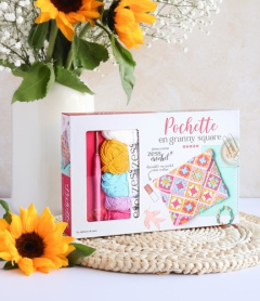 Coffret Pochette en granny square - ZESS