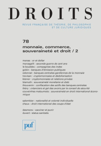 Droits N° 78/2023 : Monnaie, commerce, souveraineté et droit. Volume 2 - Haéri Gilles
