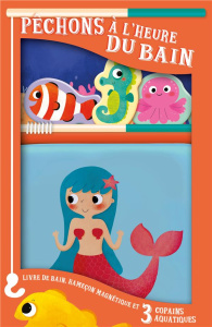 La sirène. Livre de bain, hameçon magnétique et 3 copains aquatiques - COLLECTIF