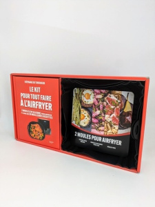 Le kit pour tout faire à l'Airfryer. Avec 2 moules en silicone pour Airfryer et 1 livre des 50 meill - Turckheim Stéphanie de