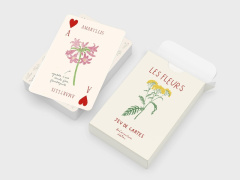 JEU DE 52 CARTES FLEURS - DE LAS CASES ZOE