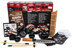 Mon atelier sushis, makis, gyozas et onigiris. Coffret avec 1 plateau, 2 bols, 1 livre de recettes, - Desgages Aurélie ; Hémon Albane