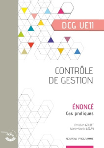 Contrôle de gestion DCG UE11. Enoncé, Edition 2025-2026 - Douzenel Florence