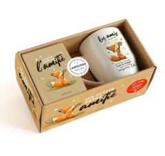 Ma petite pause amitié. Coffret avec un mug en céramique et un livret pour célébrer l'amitié - Florange Jeanne