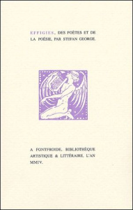 Effigies. Des poètes et de la poésie - George Stefan