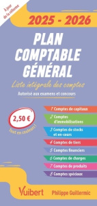 Plan comptable général. Liste intégrale des comptes, Edition 2026-2027 - Guillermic Philippe