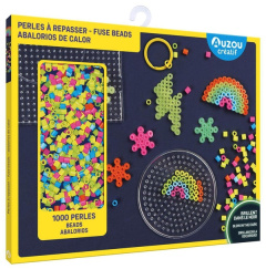 Perles à repasser. Avec 100 perles, 1 pince, 1 feuille de cuisson, 8 modèles, 2 plaques et un porte- - Hyde Ellie