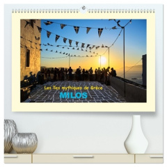 Les îles mythiques de Grèce - MILOS (Calendrier mural 2026 DIN A2 vertical) calendrier de bureau. M - Iliopoulou Lena