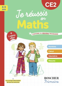 Je réussis en maths CE2.   1 mémo offert, Edition 2025 - Cohen Danielle ; Schwab Véronique ; Nalin Anne-Lis
