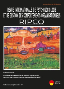 L'intelligence artificielle: quels impacts en termes de comportement organisationnel?. RIPCO Vol. XX - Lacroux Alain ; Friser Alice ; Giauque David ; Iva