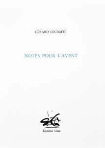 Notes pour l'avent - Lecomte Gérard