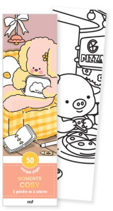 Moments cosy. 50 marque-pages à peindre ou à colorier - COLLECTIF