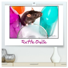 Ratte Ouille (Calendrier mural 2026 DIN A2 vertical) calendrier de bureau. Gentille muridée - Mahevo Kathy