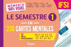 Mémento 100% visuel Le semestre 1 en 230 cartes mentales IFSI. 12 unités d'enseignement - Barrau Anne ; Bréhaux Karine ; Favro Cédric ; Kief