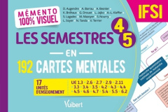 Mémento 100% visuel Les semestres 4-5 en 192 cartes mentales IFSI. 16 unités d'enseignement - Augendre Danièle ; Barrau Anne ; Besnier Anne ; Br