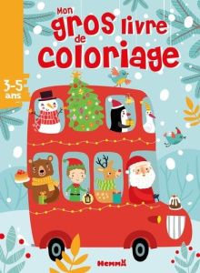 Mon gros livre de coloriage Autobus Noël - Piette Nadine