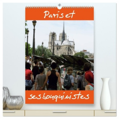 Paris et ses bouquinistes (Calendrier mural 2026 DIN A2 horizontal) calendrier de bureau. Photos de - Mp Capella