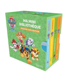 Paw Patrol La Pat' Patrouille : Ma mini bibliothèque Mission exploration. Coffret en 4 volumes ; Mis - NICKELODEON