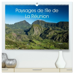 Paysages de l'île de La Réunion (Calendrier mural 2026 DIN A2 vertical) calendrier de bureau. Photo - Otruquin Jérome