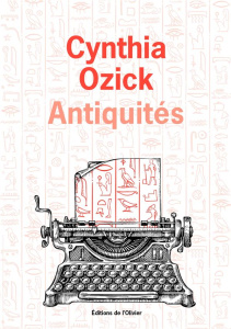 Antiquités - Ozick Cynthia ; Desarthe Agnès