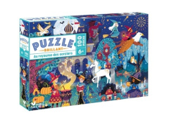 PUZZLE BRILLANT AU ROYAUME DES SORCIERS - 100 PIECES - FABRE LEA