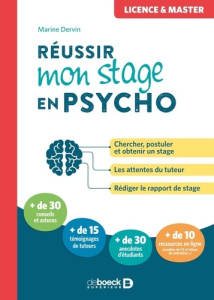 Réussir mon stage en psycho - Dervin Marine
