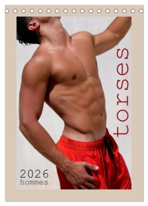 Torses - Hommes (Calendrier de bureau 2026 DIN A5 horizontal), CALVENDO calendrier mensuel. Un recue - Malestockphoto Malestockphoto