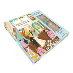 Peinture au numéro Bridgerton . Coffret avec 1 livret de conseils, 18 pots de peinture numérotés, 2 - Le Richon Florine