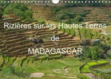 RIZIERES SUR LES HAUTES TERRES DE MADAGASCAR CALENDRIER MURA - PAYSAGES DE RIZIERES EN TERRAS - GOUSSARD F
