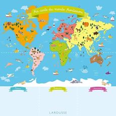 Ma carte du monde Montessori et ma carte d'Europe Montessori. 2 cartes et 40 aimants pour découvrir - Girac-Marinier Carine