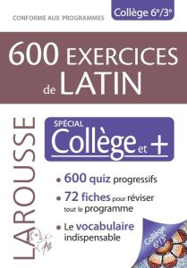600 exercices de latin, spécial collège - COLLECTIF