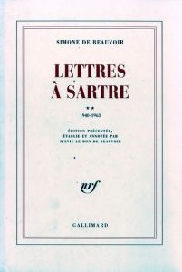 Lettres à Sartre. Tome 2, 1940-1963 - Beauvoir Simone de - Le Bon de Beauvoir Sylvie