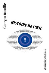 Histoire de l'oeil - Bataille Georges