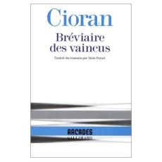 Bréviaire des vaincus - Cioran Emil - Paruit Alain