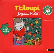 T'choupi Joyeux Noël ! Livre-puzzle - Courtin Thierry