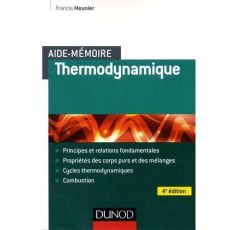 Thermodynamique. 4e édition - Meunier Francis