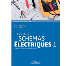 Mémento de schémas électriques. Tome 1, Eclairages, prises, commandes dédiées, 3e édition - Gallauziaux Thierry - Fedullo David